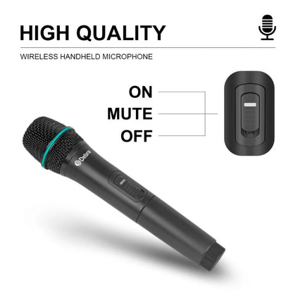 DEBRA AU-400 UHF Wireless Microphone System 4-in-1 for Performance Conference KTV, 4 Handheld Mic, 2 Handheld +2 Bodypack, 4 Bodypack Mic