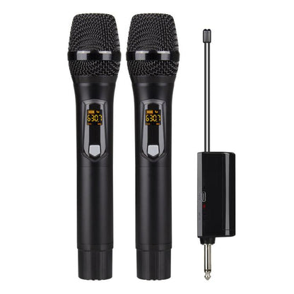 DEBRA A-25 UHF Wireless Rechargeable Microphone System for Stage KTV, One Mic, Two Mic