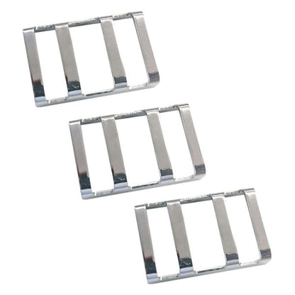 Swimming Pool Mesh Enclosure Stainless Steel Bar Buckle Swimming Pool Safety Cover Fixed Buckle, 3pcs/Pack