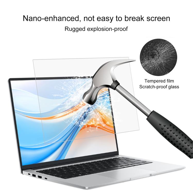 2pcs 9H HD Tempered Glass Film, For Honor Magicbook X16 / X16 Plus 16 2025, For Honor Magicbook X14 Plus 14 2025