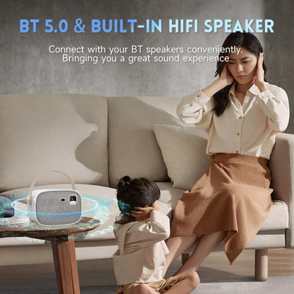 WOWOTO WWT-M8 Android 9 DLP 1920x1080P HD 300ANSI Smart Projector, WWT-M8