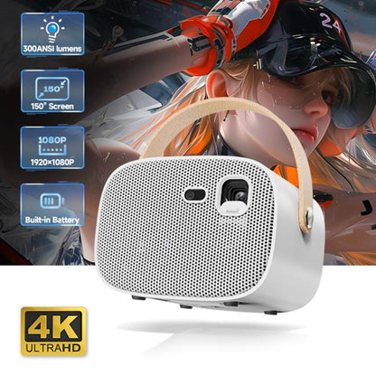 WOWOTO WWT-M8 Android 9 DLP 1920x1080P HD 300ANSI Smart Projector, WWT-M8