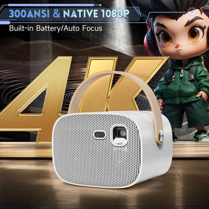 WOWOTO WWT-M8 Android 9 DLP 1920x1080P HD 300ANSI Smart Projector, WWT-M8