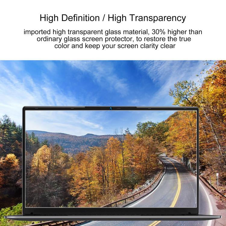 2pcs 9H 0.3mm Explosion-proof Tempered Glass Film, For BMAX MAXBook X15 Pro 15.6 inch