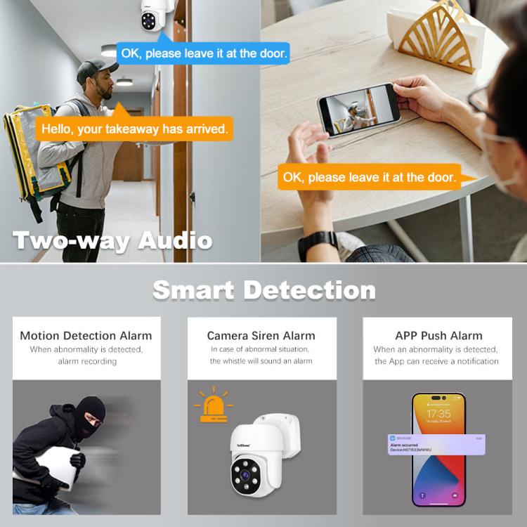 SriHome NVS005-POE030 5MP HD 4-CH POE Camera Network Video Recorder Kit, 5MP 4-CH