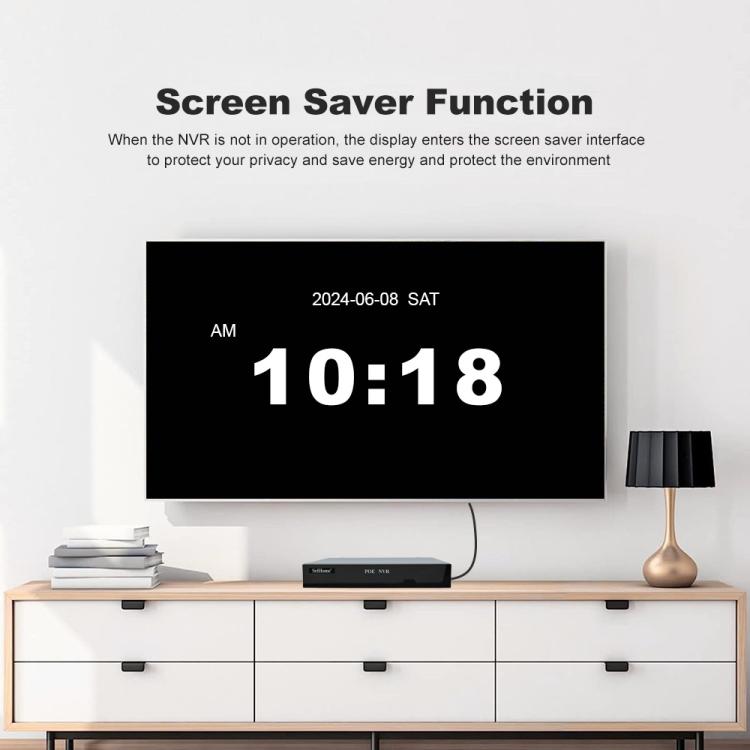 SriHome NVS005-POE030 5MP HD 4-CH POE Camera Network Video Recorder Kit, 5MP 4-CH