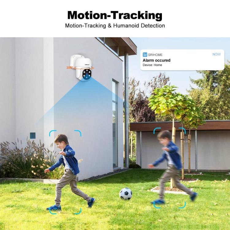 SriHome NVS005-POE030 3MP HD 8-CH POE Camera Network Video Recorder Kit, 3MP 8-CH