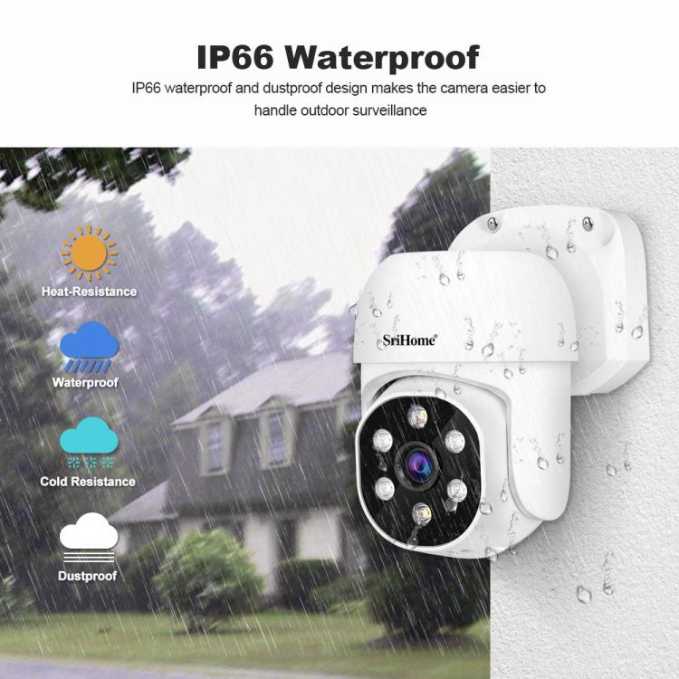 SriHome NVS005-POE030 3MP HD 8-CH POE Camera Network Video Recorder Kit, 3MP 8-CH