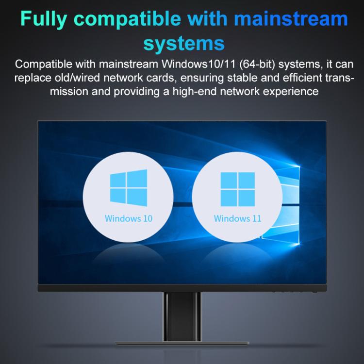 COMFAST CF-986BE Directional Network Card WiFi-7 Gaming 6500M Gigabit USB Network Adapter, CF-986BE