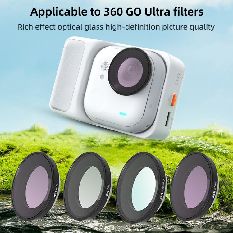 For Insta360 GO Ultra JSR LH Series Lens Filter, UV, CPL, ND8, ND16, ND32, ND64, ND8PL, ND16PL, ND32PL, ND64PL, NIGHT, STAR, Streak Drawing Blue, Streak Drawing Gold, 3 in 1 ND8/16/32, 4 in 1 CPL ND8/16/32, 4 in 1 ND8/16/32/64, 4 in 1 ND8-64PL...