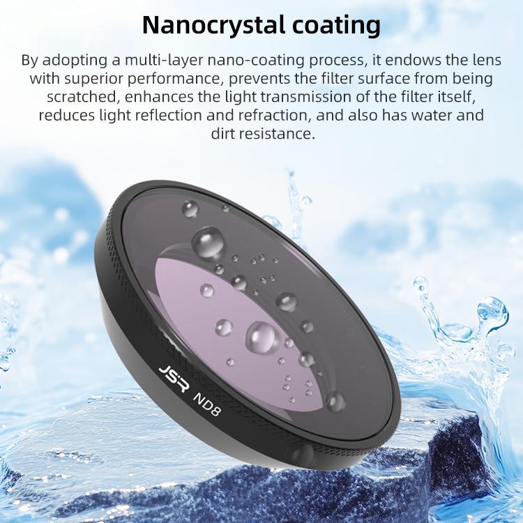 For Insta360 GO Ultra JSR LH Series Lens Filter, UV, CPL, ND8, ND16, ND32, ND64, ND8PL, ND16PL, ND32PL, ND64PL, NIGHT, STAR, Streak Drawing Blue, Streak Drawing Gold, 3 in 1 ND8/16/32, 4 in 1 CPL ND8/16/32, 4 in 1 ND8/16/32/64, 4 in 1 ND8-64PL...