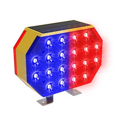 C1A Solar Double Sided LED Strobe Road Warning Light, C1A