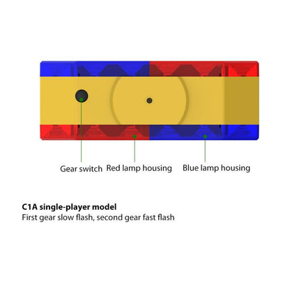 C1A Solar Double Sided LED Strobe Road Warning Light, C1A
