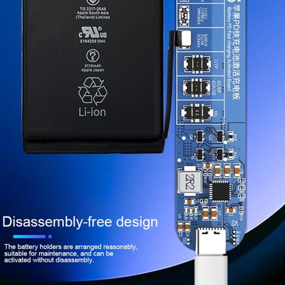 JTX P15 Disassembly-Free Battery Charging Activation Board with PD Charging for iPhone 6-16 Pro Max, JTX P15