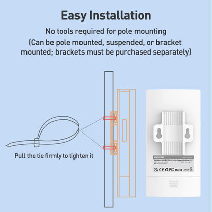 COMFAST CF-E113A V2 5.8GHz 300Mbps 11dBi Monitoring Bridge WiFi Repeater Set, AU Plug, EU Plug, US Plug, UK Plug