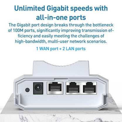 COMFAST CF-EW87 3600Mbps Dual-Band WiFi7 Outdoor Wireless AP, AU Plug, EU Plug, US Plug, UK Plug