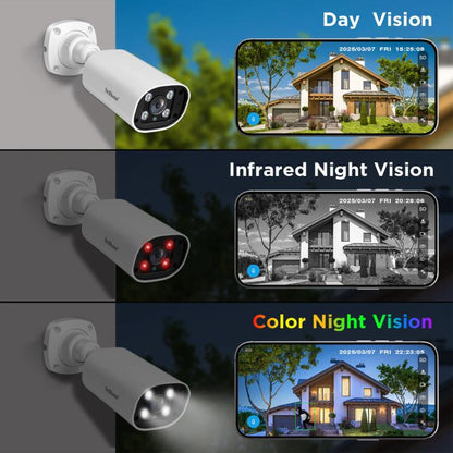 SriHome NVS008-AHD006 2MP HD 8-CH XVR NVR Camera Network Video Recorder Kit, NVS008-AHD006 8-CH