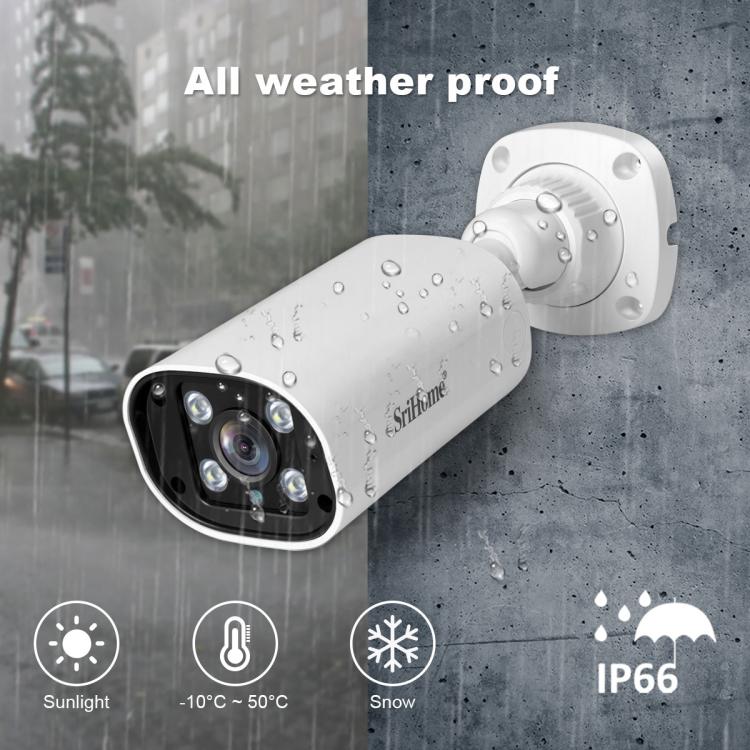 SriHome NVS008-AHD006 2MP HD 8-CH XVR NVR Camera Network Video Recorder Kit, NVS008-AHD006 8-CH