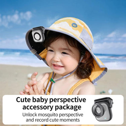 For Insta360 GO Ultra JSR LH Series 10X Macro Lens, Single Filter, With Hat Clip, With Frame + Hat Clip, With Frame + Selfie Stick