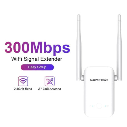 COMFAST CF-WR301S V3 300Mbps Wireless Repeater Router WiFi Signal Amplifier, EU Plug, US Plug, UK Plug, AU Plug