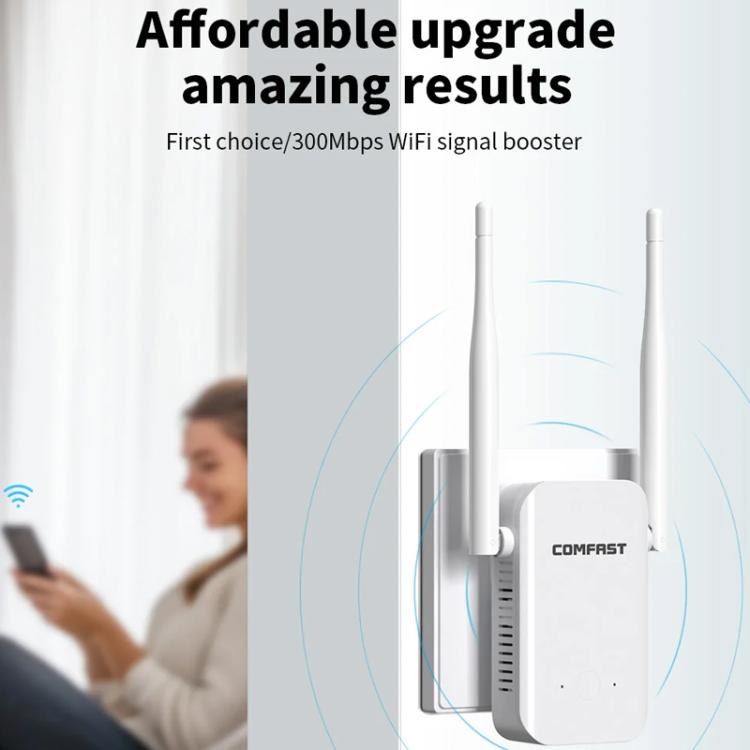 COMFAST CF-WR301S V3 300Mbps Wireless Repeater Router WiFi Signal Amplifier, EU Plug, US Plug, UK Plug, AU Plug