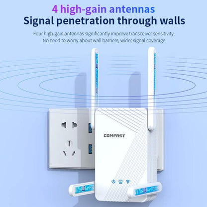 COMFAST CF-WR773BE 3570Mbps WiFi7 Signal Extender Dual Band Gigabit Wireless Repeater, EU Plug, US Plug, UK Plug, AU Plug