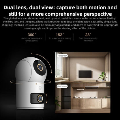 Original Xiaomi Mijia Smart Camera 4 Dual Lens PTZ 360 Degree AI Detection 5MP WiFi 6 Home Security Mi Home APP Camera, Xiaomi Mijia Smart Camera 4 Dual Lens