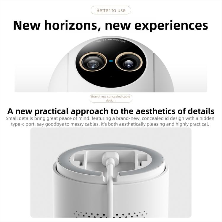 Original Xiaomi Mijia Smart Camera 4 9X Zoom Edition Baby Pet AI Facial Recognition Gesture Call Two-way Voice Camera For Mi Home APP, Xiaomi Mijia Smart Camera 4