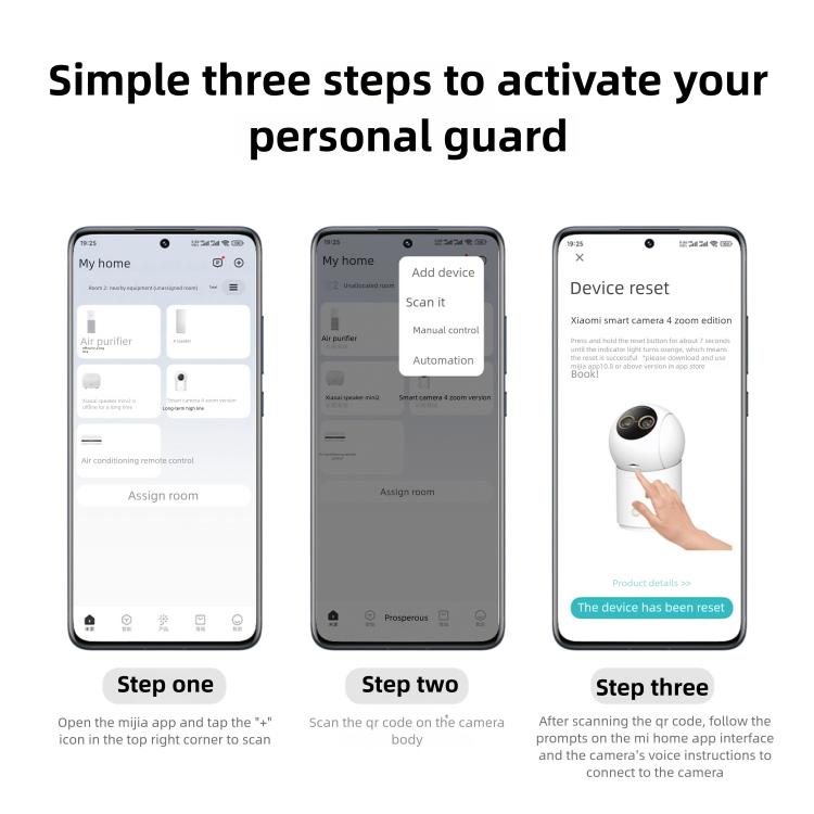 Original Xiaomi Mijia Smart Camera 4 9X Zoom Edition Baby Pet AI Facial Recognition Gesture Call Two-way Voice Camera For Mi Home APP, Xiaomi Mijia Smart Camera 4