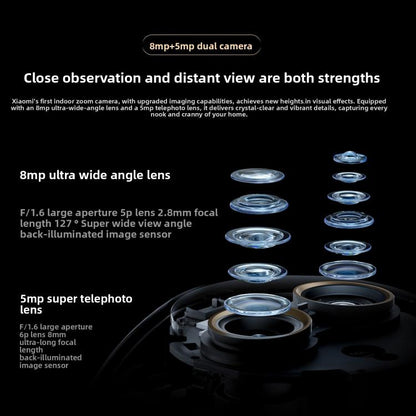 Original Xiaomi Mijia Smart Camera 4 9X Zoom Edition Baby Pet AI Facial Recognition Gesture Call Two-way Voice Camera For Mi Home APP, Xiaomi Mijia Smart Camera 4