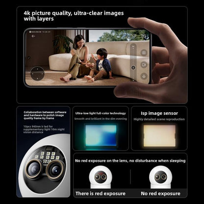 Original Xiaomi Mijia Smart Camera 4 9X Zoom Edition Baby Pet AI Facial Recognition Gesture Call Two-way Voice Camera For Mi Home APP, Xiaomi Mijia Smart Camera 4