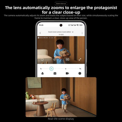 Original Xiaomi Mijia Smart Camera 4 9X Zoom Edition Baby Pet AI Facial Recognition Gesture Call Two-way Voice Camera For Mi Home APP, Xiaomi Mijia Smart Camera 4