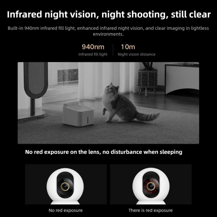 Original Xiaomi Smart Camera 4 4K Dual-band Wi-Fi 6 8MP HDR AI Tracking Night Vision Two-Way Audio Home Security Baby Monitor Pet Camera, Xiaomi Smart Camera 4 4K