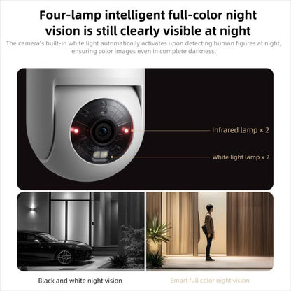 Original Xiaomi Outdoor Camera 4C 3K Full Color Night Vision 5MP IP66 Human Tracking Sound And Light Warning Voice Call Camera, Xiaomi Outdoor Camera 4C 3K