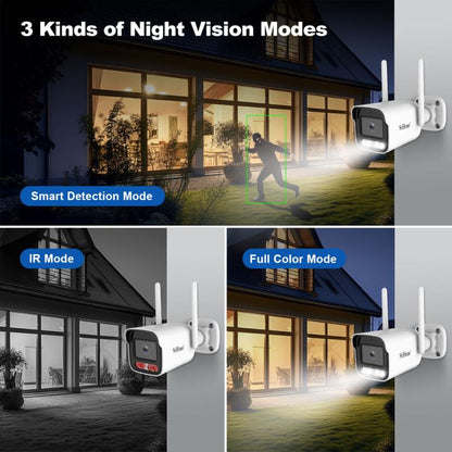 SriHome NVS001-IPC065 5MP 4-CH NVR WiFi IP Camera Kit, EU Plug, US Plug, UK Plug, AU Plug