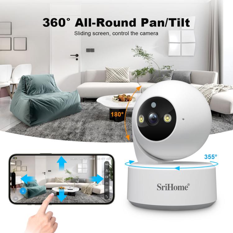 SriHome SH064 8MP HD Two-way Video Mini Camera Supports Night Vision, SH064