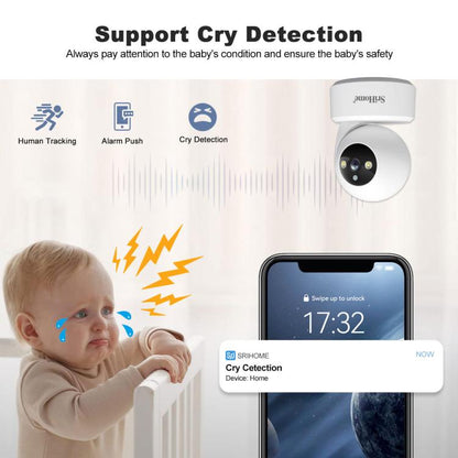 SriHome SH064 8MP HD Two-way Video Mini Camera Supports Night Vision, SH064