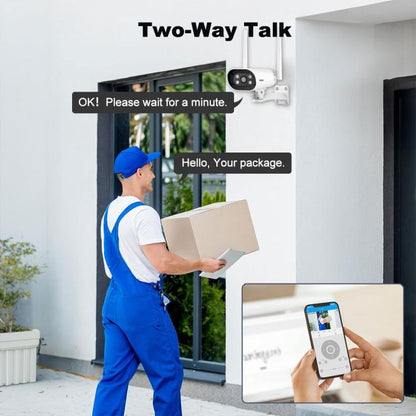 Srihome SH037 5MP Outdoor Waterproof Security HD Camera, Supports Two-Way Audio and Color Night Vision, SH037, 5MP