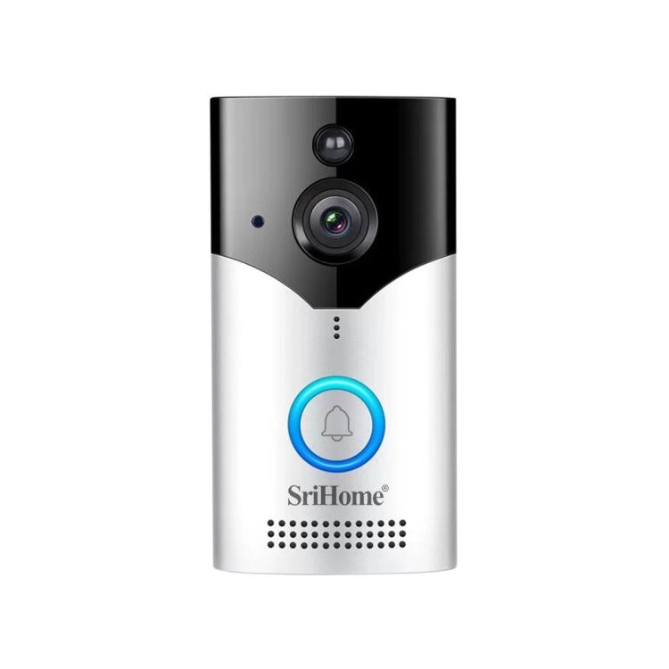 SriHome DH054+DH002 4MP HD Smart WiFi Video PIR Visual Doorbell Set, DH054+DH002