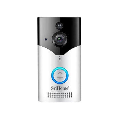SriHome DH054+DH002 4MP HD Smart WiFi Video PIR Visual Doorbell Set, DH054+DH002
