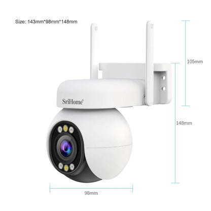 Srihome SH051 4MP 5X Optical Zoom PTZ HD Camera, SH051