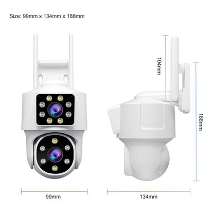 Srihome SH063 4MP Dual Lens Panoramic Surveillance HD Camera, SH063