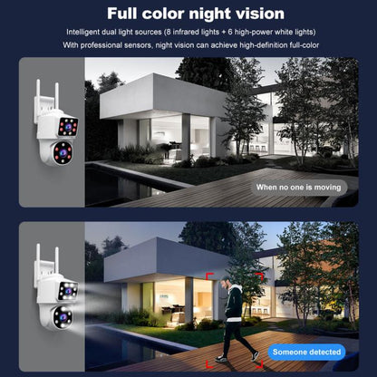 Srihome SH063 4MP Dual Lens Panoramic Surveillance HD Camera, SH063