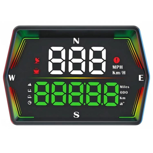 G21 Car HD Display GPS Speedometer Car OBD Meter Display Head-Up Display with Suction Cup Holder, G21