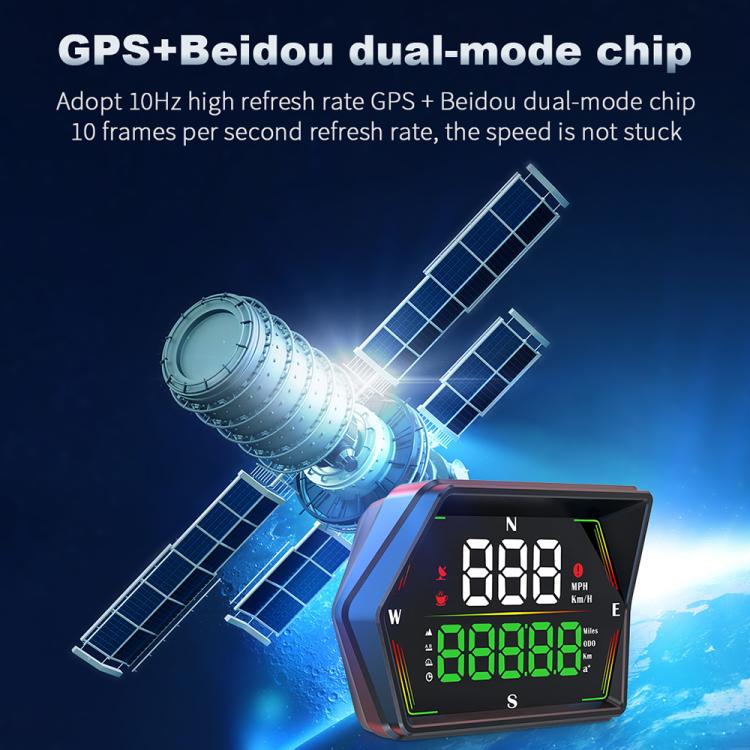 G21 Car HD Display GPS Speedometer Car OBD Meter Display Head-Up Display with Suction Cup Holder, G21