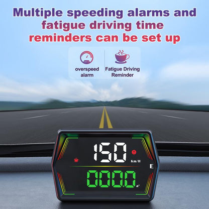 G21 Car HD Display GPS Speedometer Car OBD Meter Display Head-Up Display with Suction Cup Holder, G21