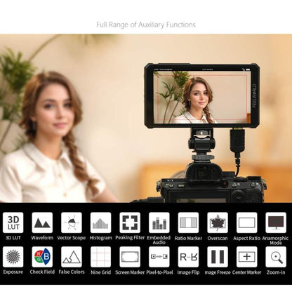 FEELWORLD PS6 5.5 inch OLED Vertical Horizontal Camera Field Video Monitor Touch Screen 4K HDMI-compatible, US Plug, EU Plug, UK Plug, AU Plug