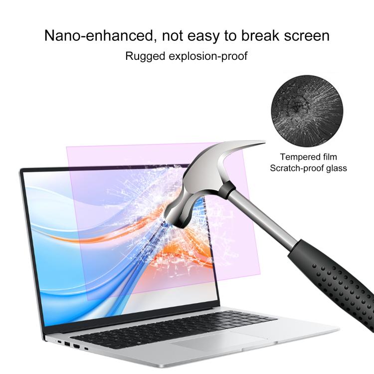 9H Anti-Blue Light Tempered Glass Film, For Honor Magicbook X16 / X16 Plus 16 2025, For Honor Magicbook X14 Plus 14 2025