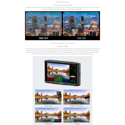 FEELWORLD FW568 Pro 6-inch 1200nit High Bright Camera DSLR Monitor 4K HDMI 60Hz IPS Screen, FW568 Pro
