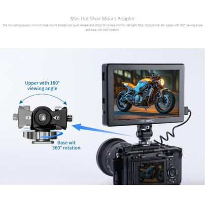 FEELWORLD T7 Pro 7-inch 2000nit Camera Field Video Monitor Aluminium Housing 4K 1920 x 1200 HDMI-compatible IPS Screen, T7 Pro